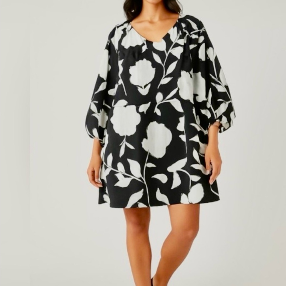 Kate Spade Monochrome Floral Dress